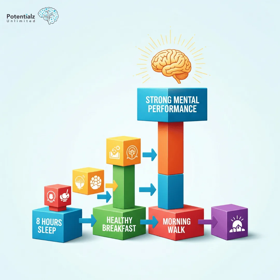 Good Habits Stack Leads to Strong Mental Performance