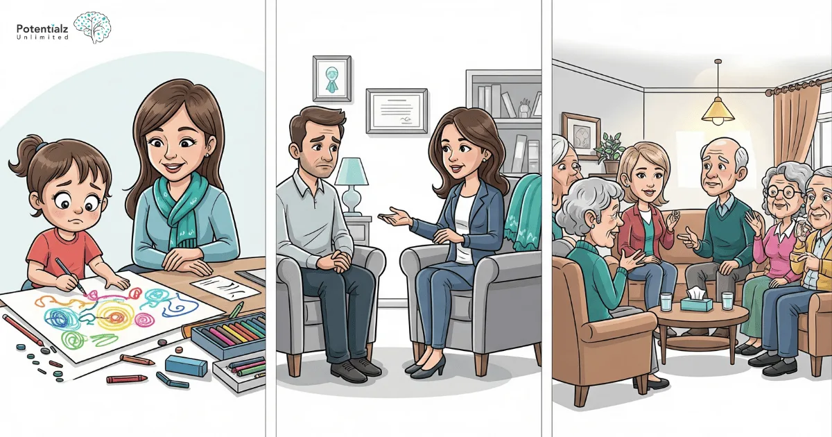 Grief counseling across age groups