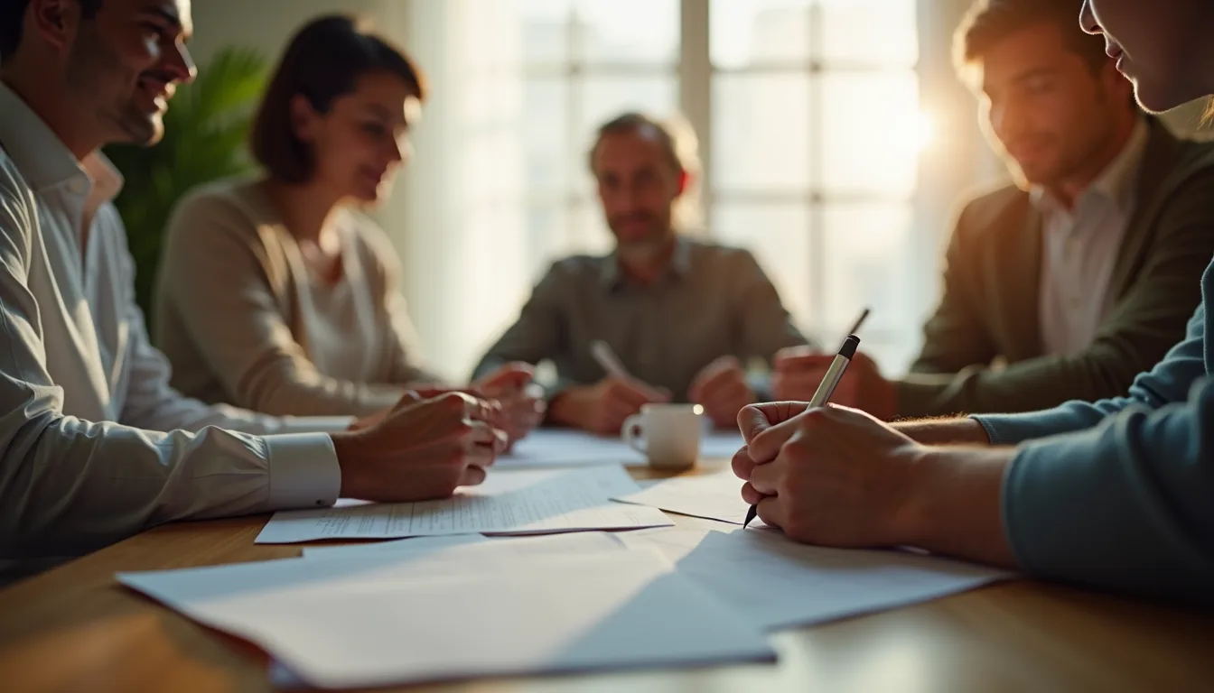 Close-up view of family therapy session materials