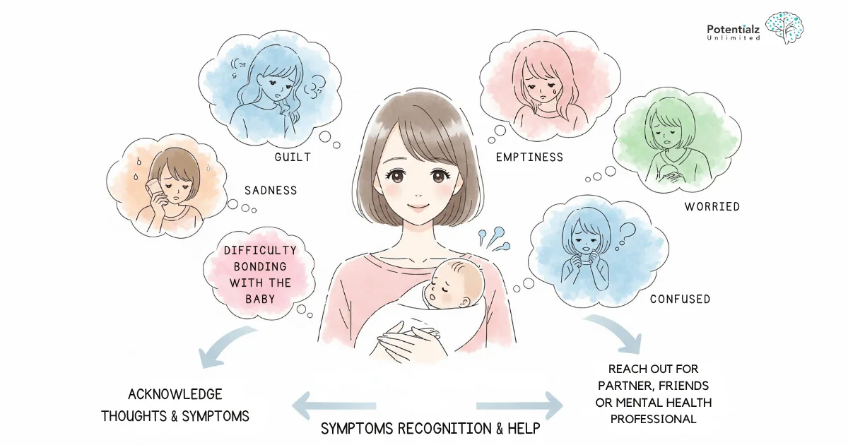 Possible symptoms in women with Postnatal Depression