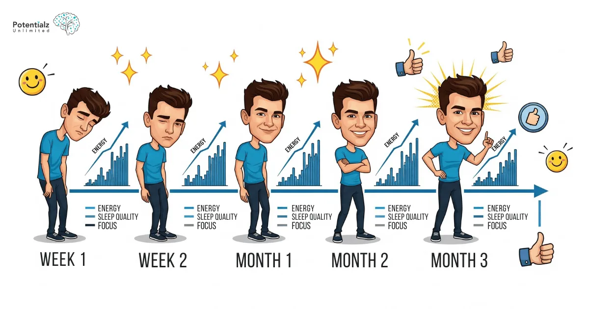 Impact of a rigorous daily routine in increasing energy levels and focus