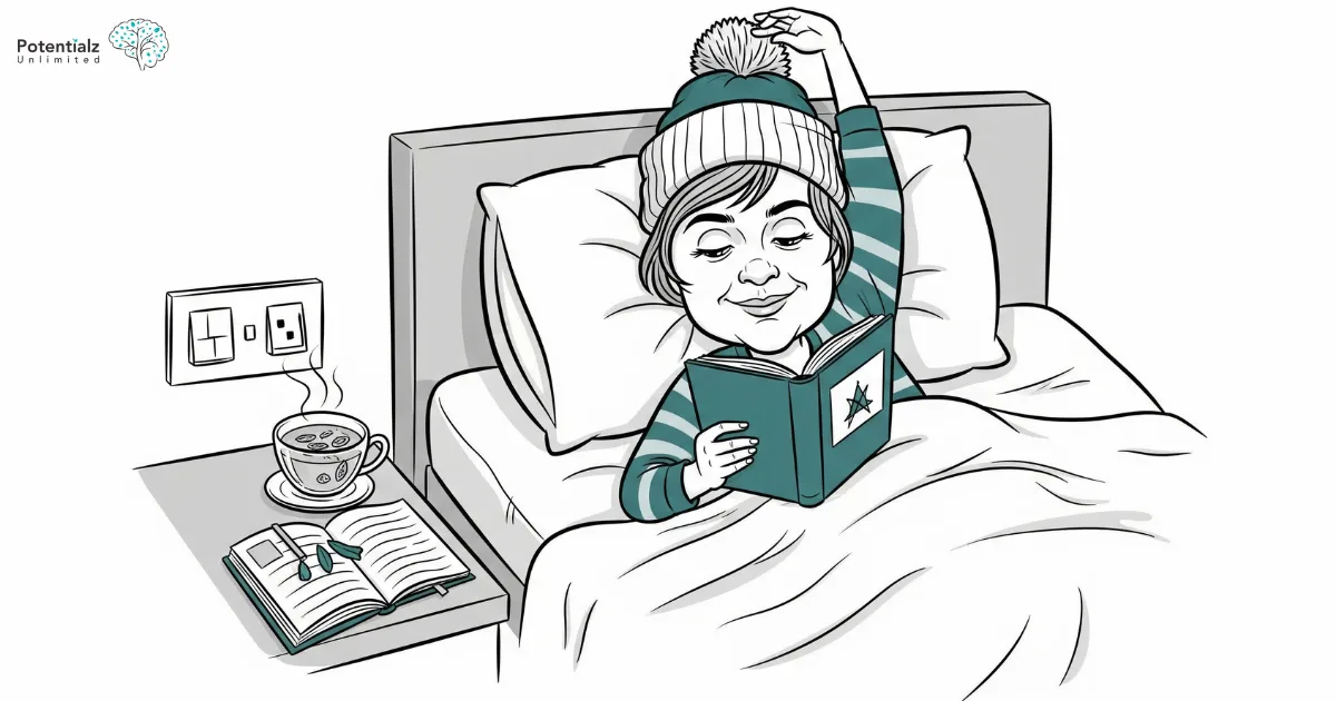 A peaceful bedtime routine