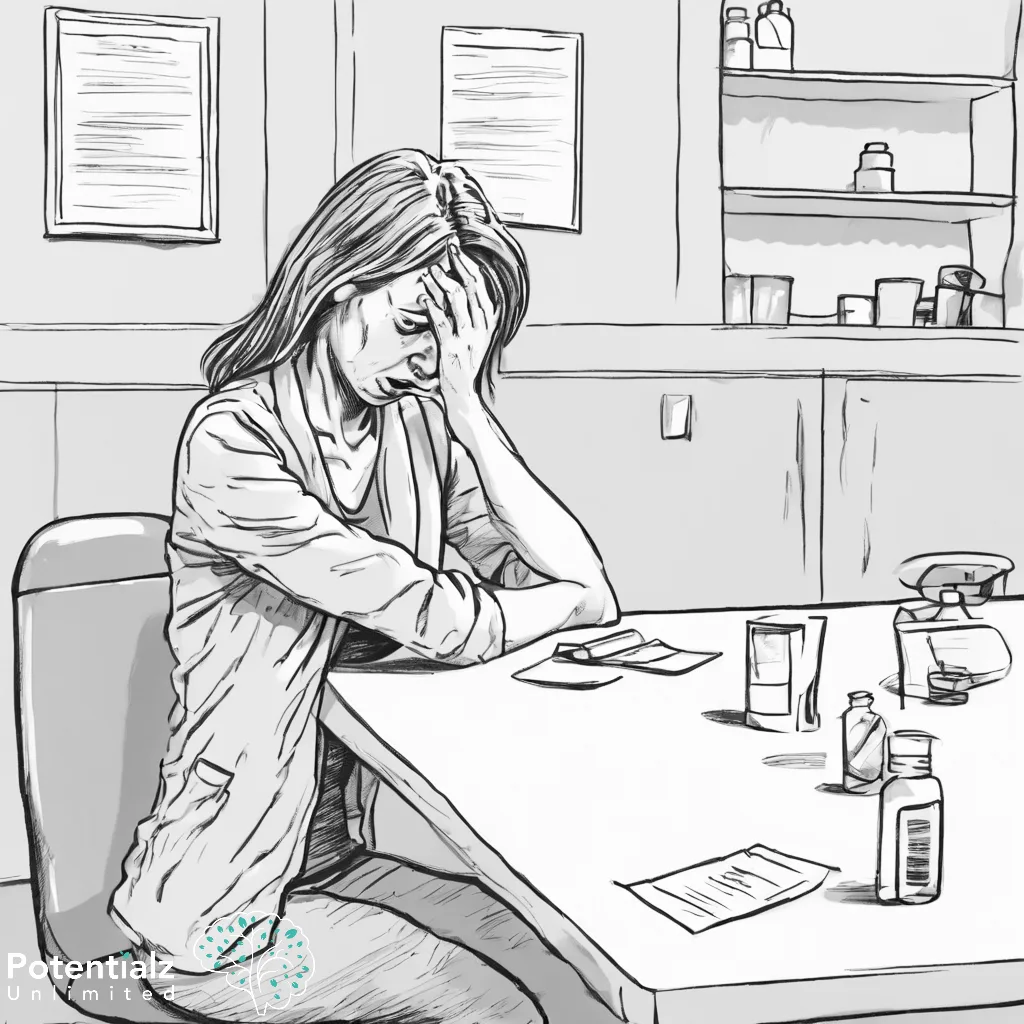 woman having a panic attack