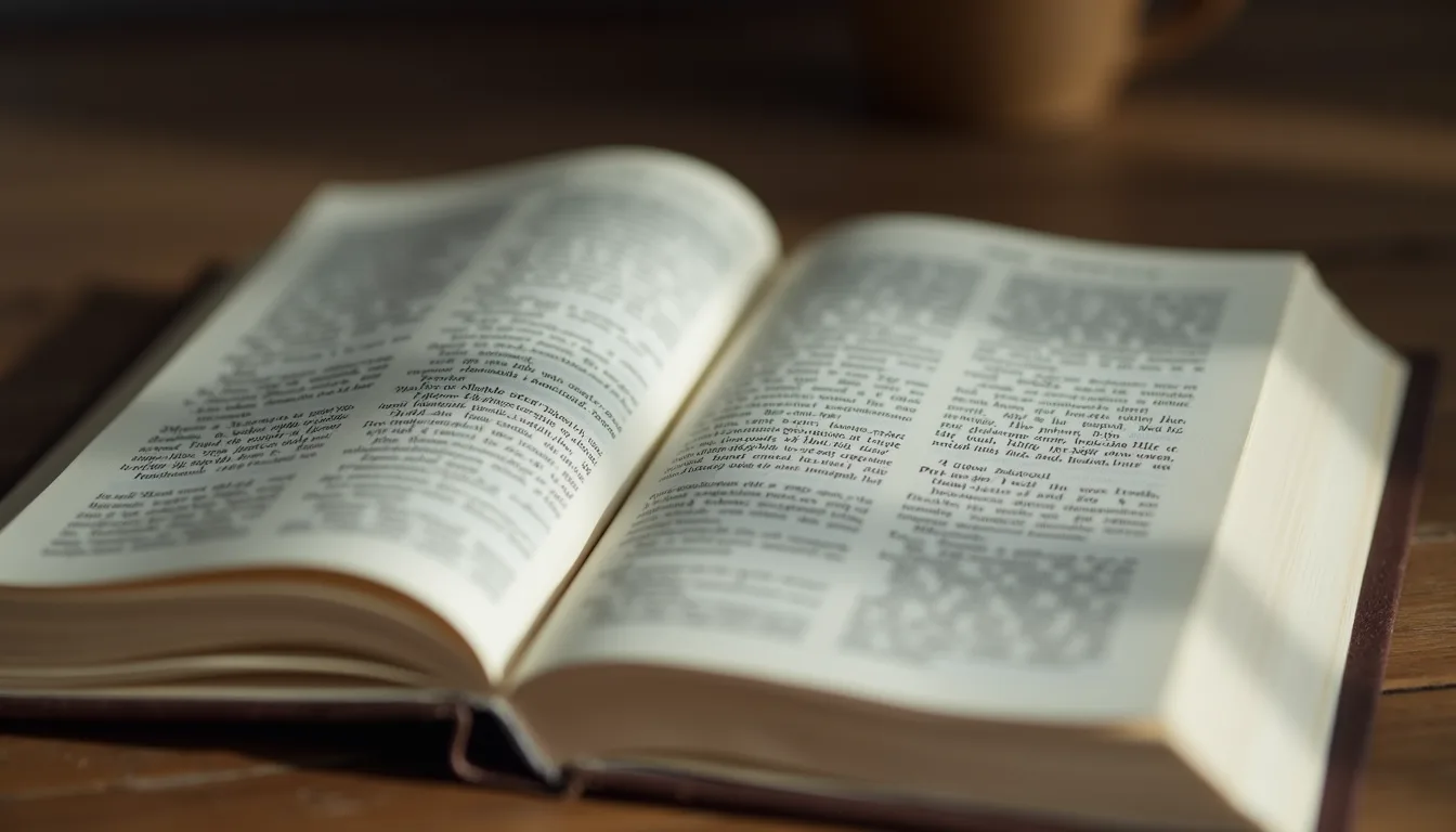 Close-up shot of an open book with psychology texts