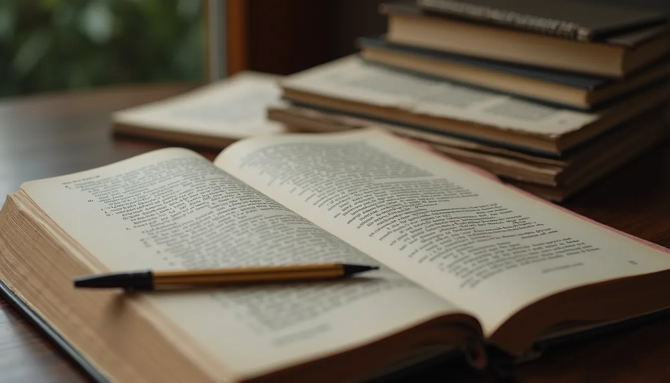 Eye-level view of books and resources for studying IQ test questions