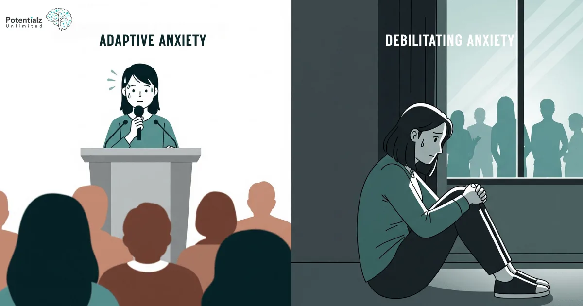 Adaptive vs Debilitating Anxiety